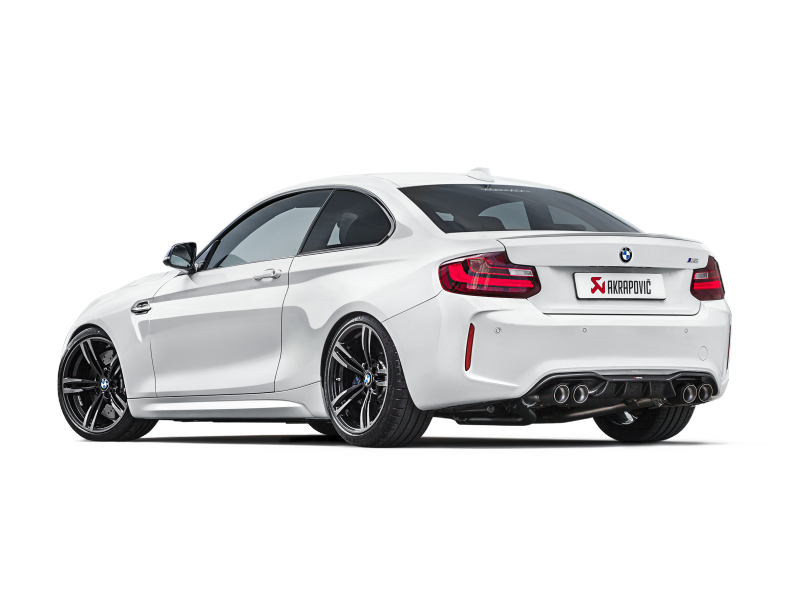Akrapovic 16-17 BMW M2 F87 (Excl M2 Competition) Evolution Line Cat Back (Titanium) w/Carbon Tips - ME-BM/T/8H