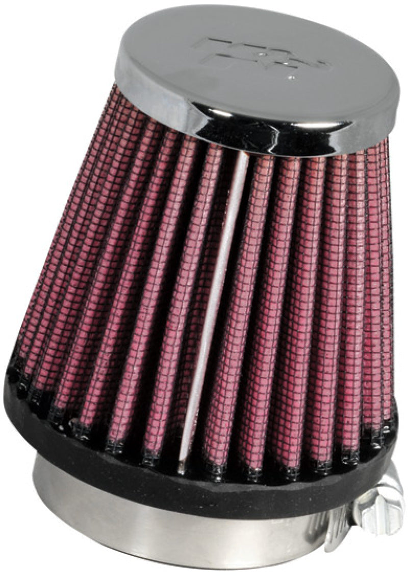 K&N Universal Chrome Filter 1 15/16 inch FLG / 3 inch Base / 2 inch Top / 3 inch Height - RC-1060