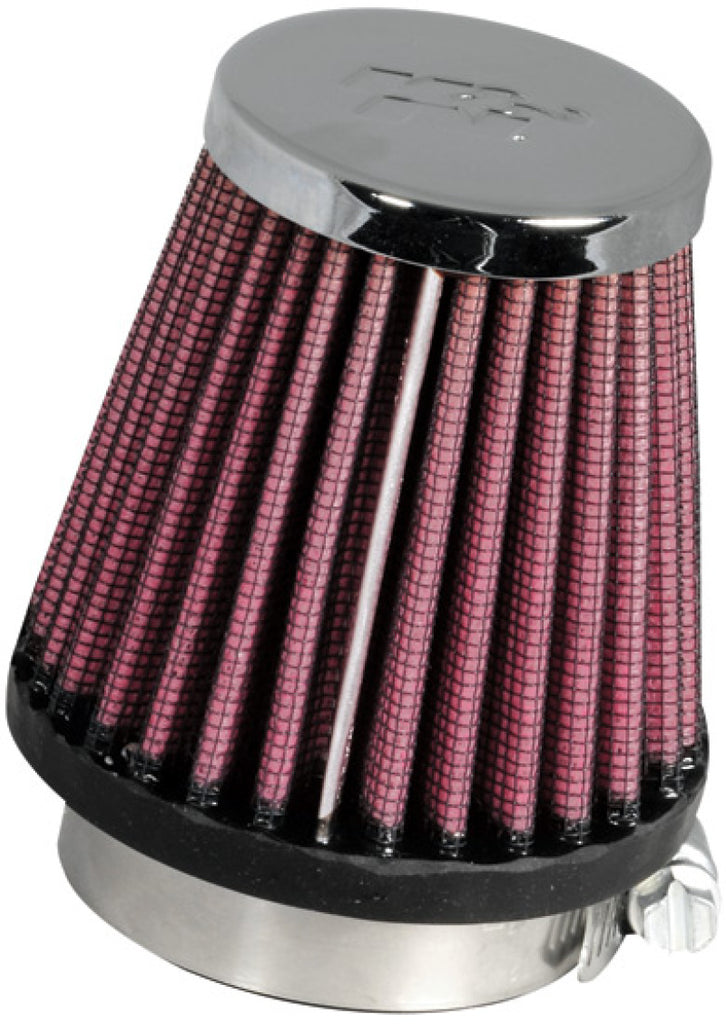 K&N Universal Chrome Filter 1 15/16 inch FLG / 3 inch Base / 2 inch Top / 3 inch Height - RC-1060