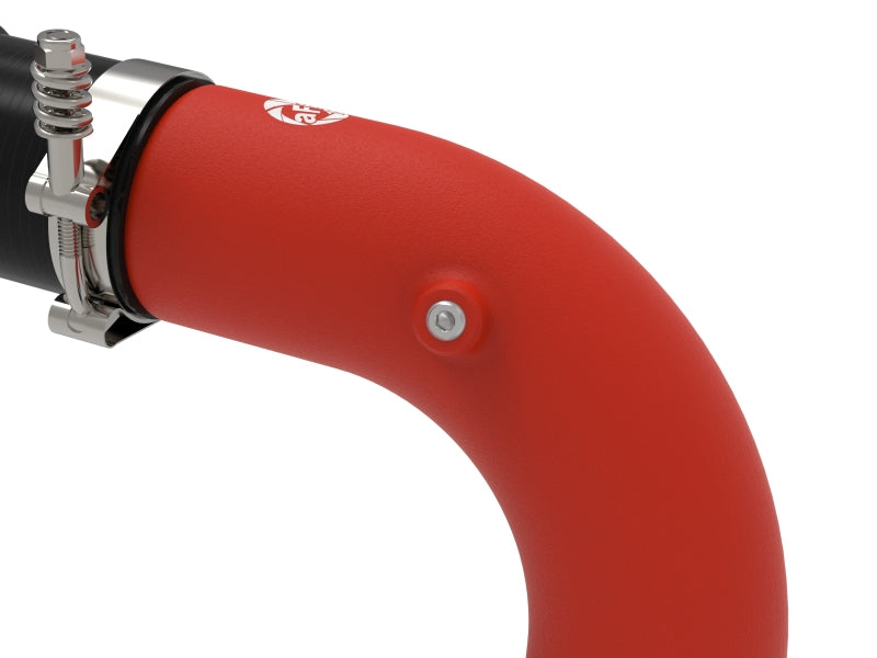 aFe BladeRunner 3in & 3-1/2in AL Hot and Cold Charge Pipe Kit Red RAM Diesel Trucks 25-26 L6-6.7L - 46-20814-R