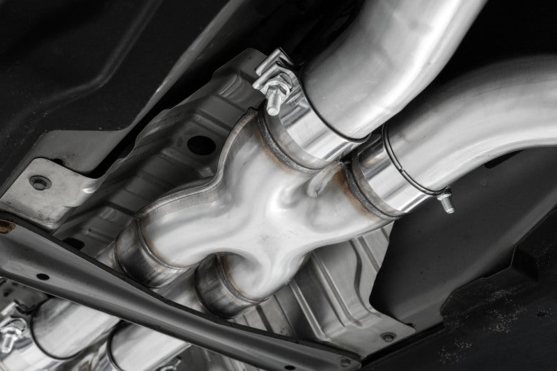 MBRP 17+ Infiniti Q60 3.0L RWD/AWD 3in Cat-Back Dual Split Rear Street Version w/4.5in OD Tips -T304 - S4406304