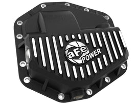 aFe POWER Pro Series Front Diff Cover Black w/ Machined Fins Ford F-250/350 23-26 (Dana M235) - 46-71480B