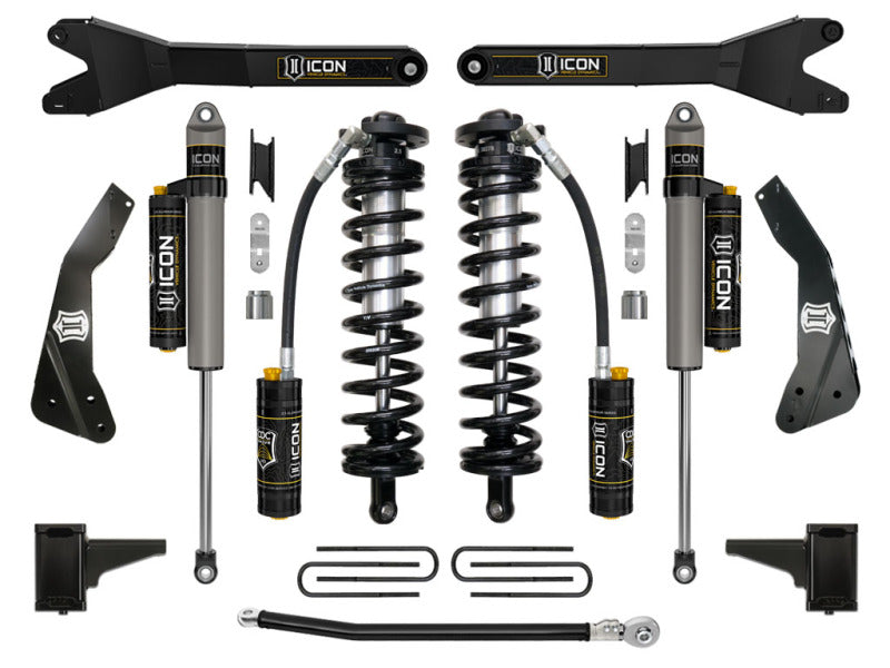 ICON 11-16 Ford F250/F350 4-5.5in Stage 4 Coilover Conversion System w/ Radius Arm - K63134R
