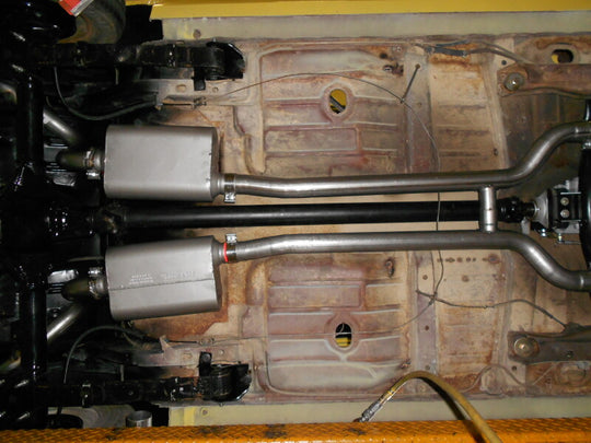 Flowmaster 68-74 Chevrolet Nova 2.5in. SS American Thunder Crossmember-Back Exhaust System - 817158