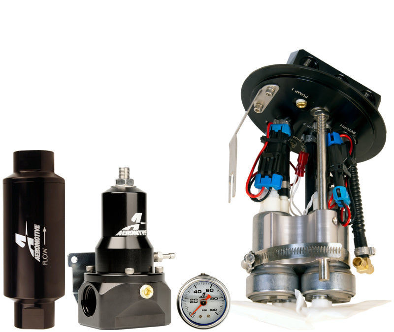 Aeromotive 11-17 Ford Mustang Drop In Kit (18037/15633/13134/12341) - Triple 450lph - 17356