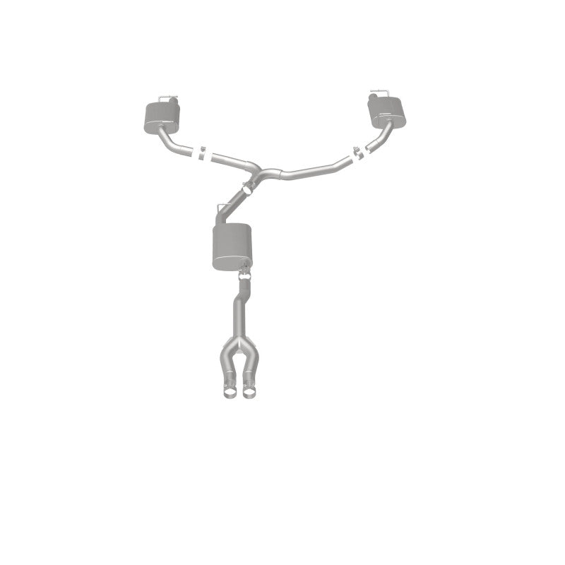 MagnaFlow Cat-Back SS Dual Split Rear Exit 2015 Dodge Charger/Chrysler 300C 3.6L V6 (Uses OEM Tips) - 19225