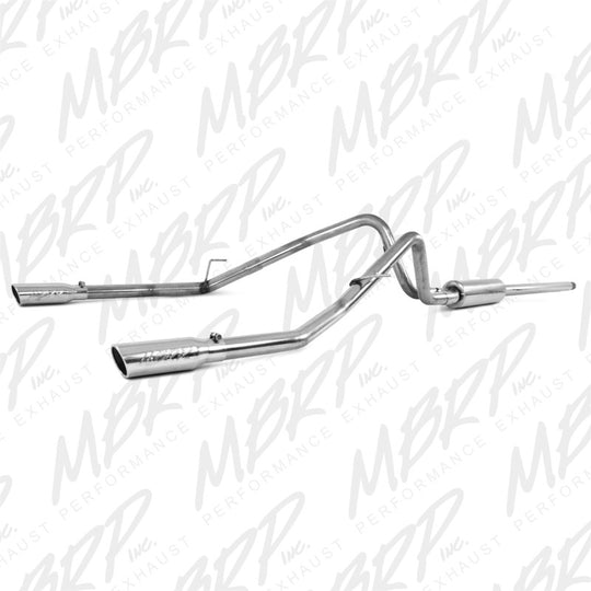 MBRP 2004-2008 Ford F150 4.6/5.4L EC/CC-SB Cat Back Dual Split Rear - S5202409