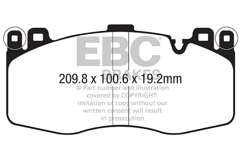 EBC 2015+ BMW X5M 4.4TT (F85) Bluestuff Front Brake Pads - DP52370NDX