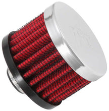 Load image into Gallery viewer, K&amp;N Clamp On Rubber Base Crankcase Vent Filter 0.375in Flange ID x 2in OD x 1.5in Height - 62-1320
