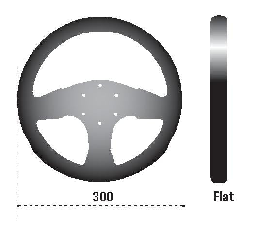 Sparco Steering Wheel 300 Suede Black - 015P300SN