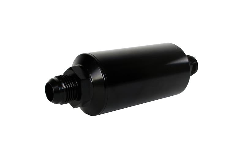 Aeromotive In-Line Filter - (AN -10 Male) 10 Micron Fabric Element Bright Dip Black Finish - 12387