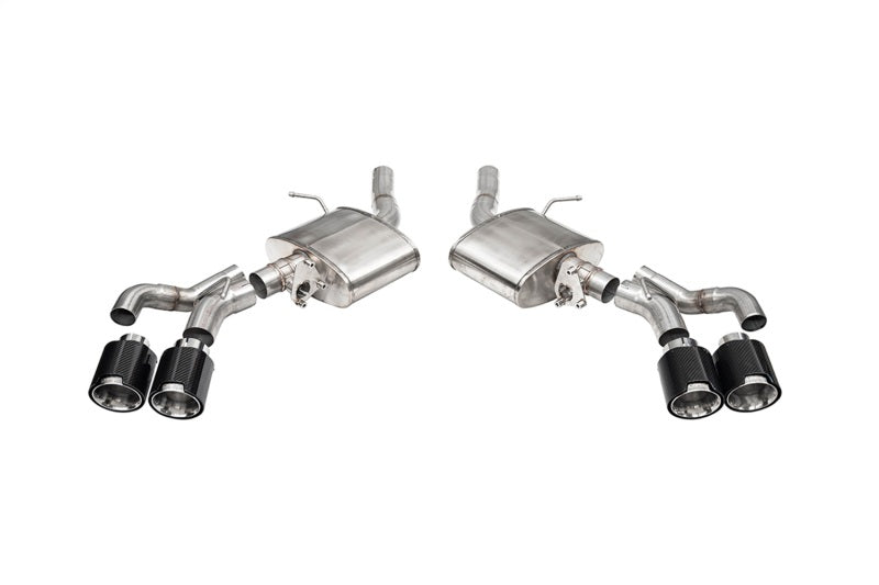 Corsa 22-25 Cadillac CT5-V Blackwing 3in Axle-Back - Act. Exh. - Dual Rear Exit - Twin 4.5inCF Tips - 21322CF