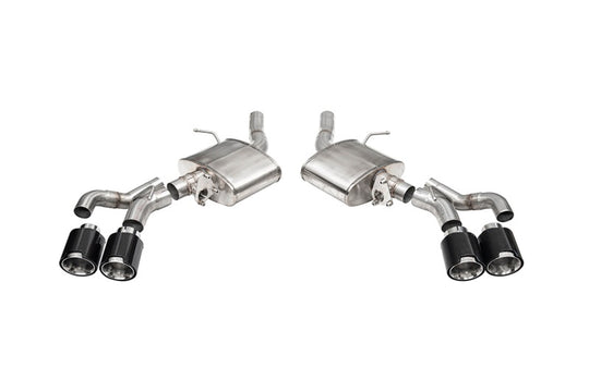 Corsa 22-25 Cadillac CT5-V Blackwing 3in Axle-Back - Act. Exh. - Dual Rear Exit - Twin 4.5inCF Tips - 21322CF