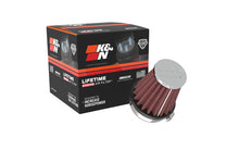 Load image into Gallery viewer, K&amp;N Universal Chrome Filter 2 1/8 inch FLG / 3 inch Bottom / 2 inch Top / 3 inch Height - RC-2330