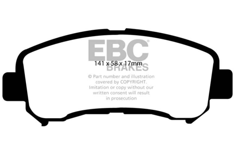 EBC 14-18 Nissan Juke Nismo RS 1.6T Bluestuff Front Brake Pads - DP51954NDX
