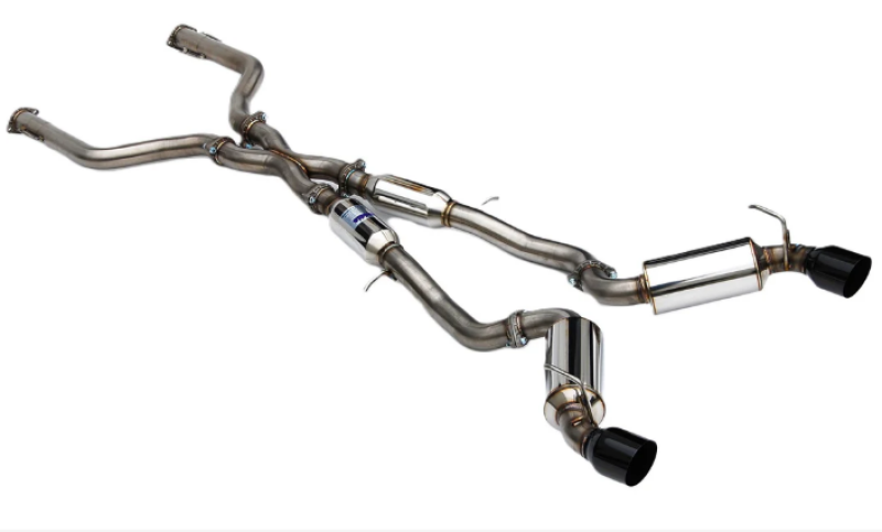 Invidia 2022+ Nissan Z 70mm N1 Cat Back Exhaust - Black Tips - HS22N4Z7GD1SBL