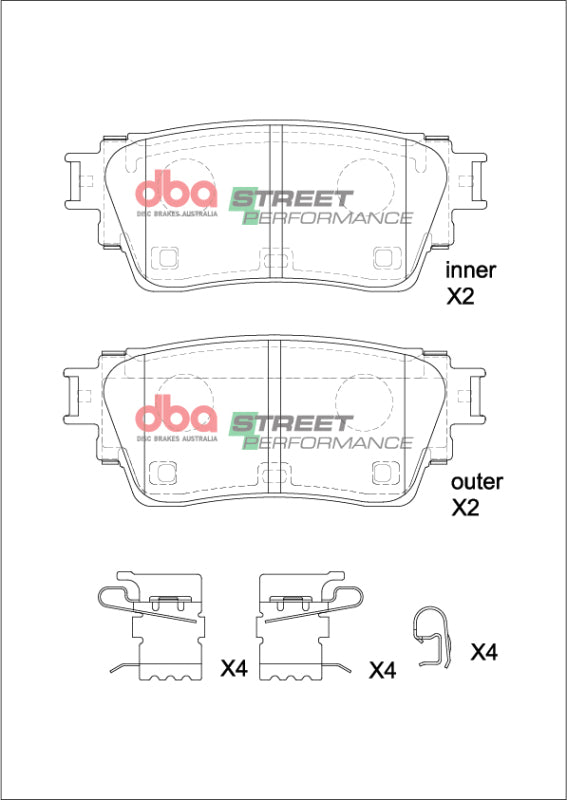 DBA 19-24 Nissan Altima (w/Electronic Parking Brake) SP Performance Rear Brake Pads - DB15223SP