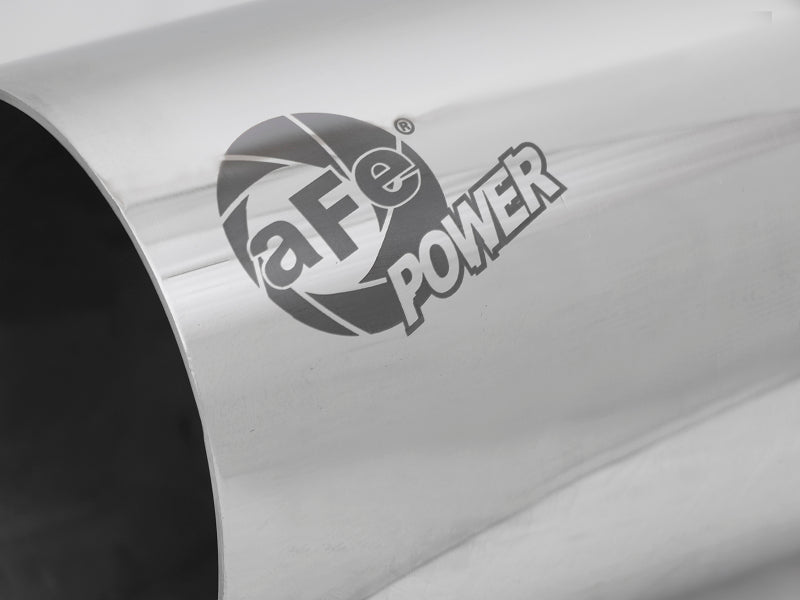 aFe MACH Force-Xp Universal Exhaust Tip 3-1/2 IN Inlet x 4 IN Outlet x 7 IN Polished Right Side Exit - 49T35404-P07