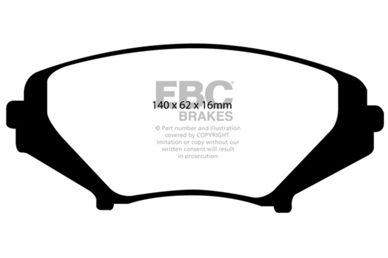 EBC 03-12 Mazda RX8 1.3 Rotary (Standard Suspension) Bluestuff Front Brake Pads - DP51665NDX