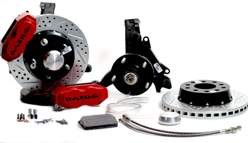 Baer Brakes 73-76 Buick Century STD Studs 11in SS4+ Front SDZ Brake Kit - Grabber Blue - 4301461GB