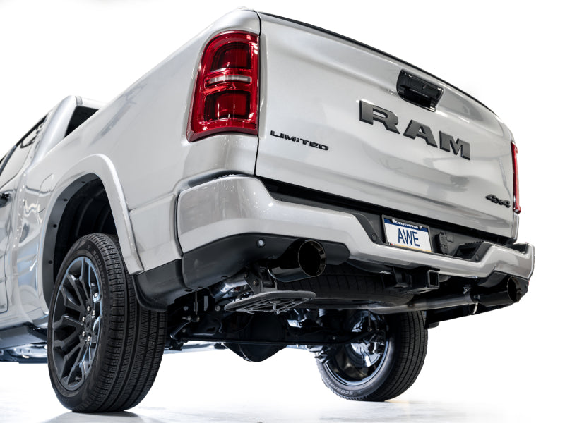 AWE Tuning 25+ RAM 1500 3.0TT 0FG Cat-Back Touring Exhaust - Diamond Black Tips - 3015-33530