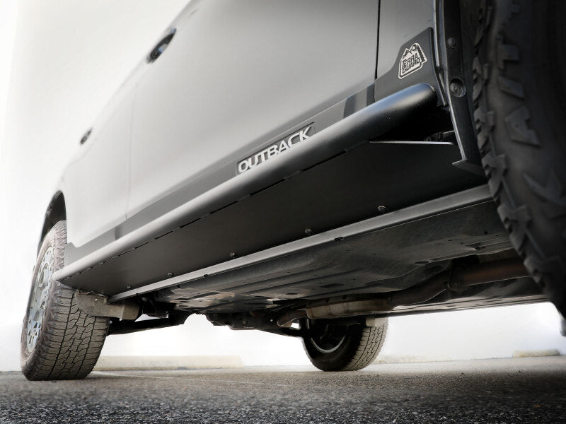 aFe POWER 15-19 Subaru Outback H4 2.5L / H6 3.6L Terra Guard Trail Slider Steps - Black - 79-27002