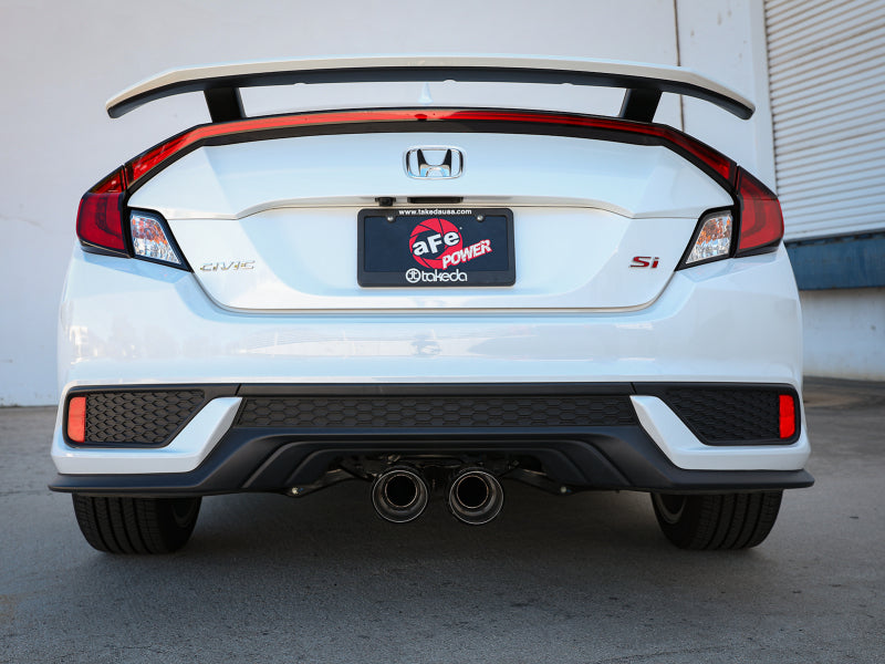 aFe Takeda 2.5in 304SS Cat-Back Exhaust System 17-20 Honda Civic SI Coupe L4-1.5L (t) - 49-36620-C
