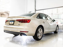 Load image into Gallery viewer, AWE Tuning Audi B9 A4 Track Edition Exhaust Dual Outlet - Chrome Silver Tips (Includes DP) - 3020-32024