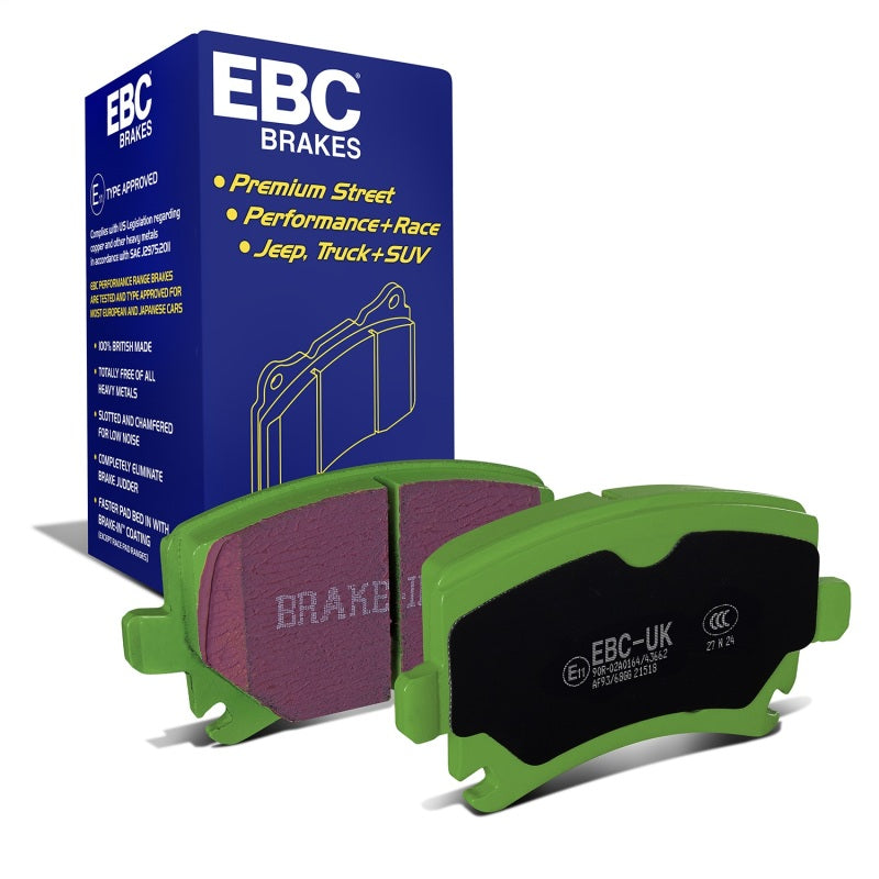 EBC 06-13 Audi A3 2.0 Turbo (Girling rear caliper) Greenstuff Rear Brake Pads - DP21518
