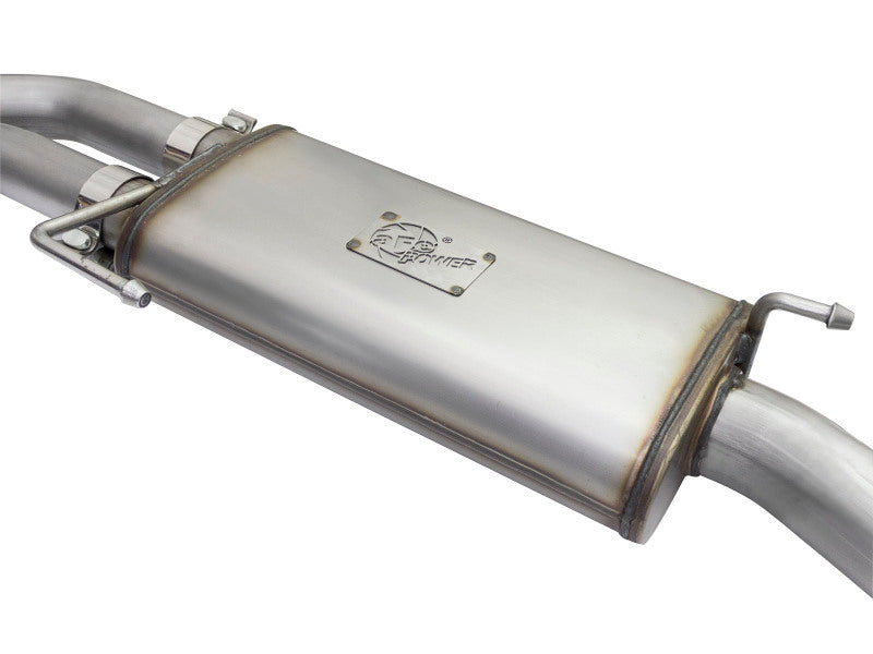 aFe Rebel Exhausts Cat-Back SS Ford F-150 04-08 V8 4.6/5.4L w/ Black Tips - 49-43079-B