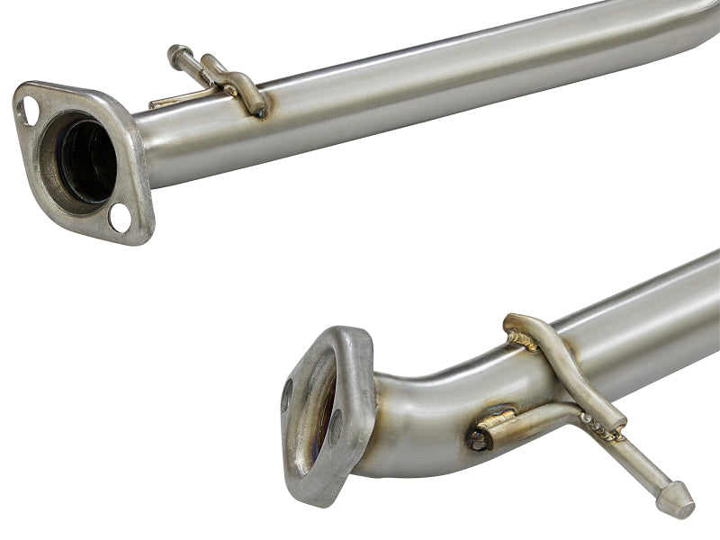 aFe Takeda 16-17 Lexus RC 200T 2.0L (t) 2in. SS Axle-Back Exhaust System w/Polished Tips - 49-36037-P
