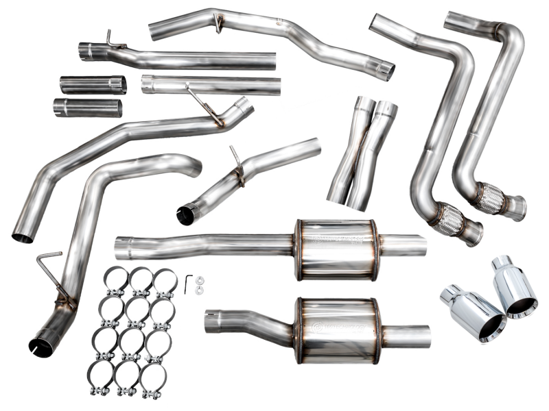 AWE Tuning 25+ RAM 1500 3.0TT 0FG Cat-Back Touring Exhaust - Chrome Silver Tips - 3015-32530