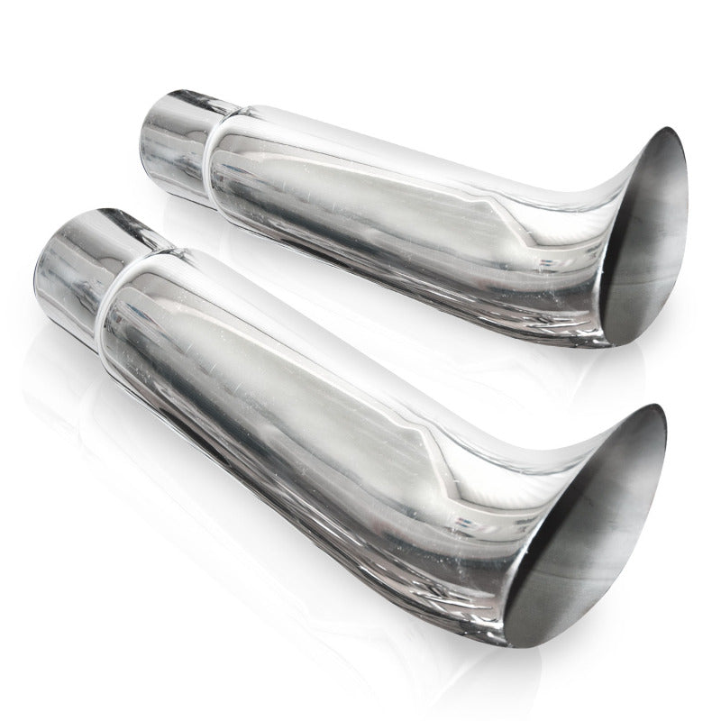 Stainless Works Elf Ear Exhaust Tips 3in Body 3in ID Inlet - 720300