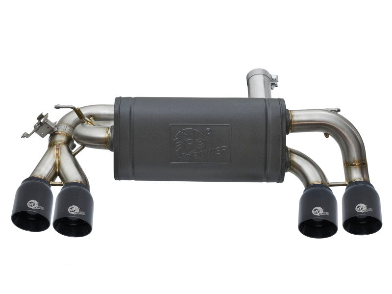 aFe MACHForce XP 3in - 2 1/2in Axle Back 304SS Exhaust w/ Black Tips 16-17 BMW M2 (f87) - 49-36333-B