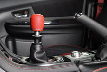 Load image into Gallery viewer, GrimmSpeed Stubby Shift Knob Stainless Steel Red - M12x1.25 - 380003
