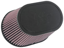 Load image into Gallery viewer, K&amp;N Universal Rubber Filter 6.25in x 4in Oval FLG / 7.375in x 5.5in Base / 6.25in x 4in Top / 5in H - RU-1001