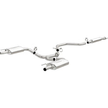 Load image into Gallery viewer, MagnaFlow Cat-Back SS 2.25/2.5in Dual Split Rear Exit Polished 3in Tip 2015 Chev Impala 3.6L V6 - 19023