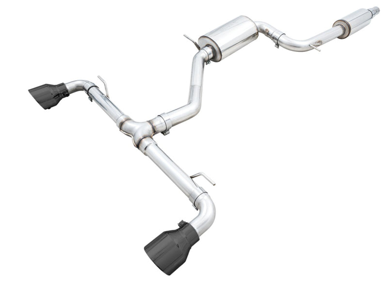 AWE Tuning 2022 VW GTI MK8 Touring Edition Exhaust - Diamond Black Tips - 3015-33658