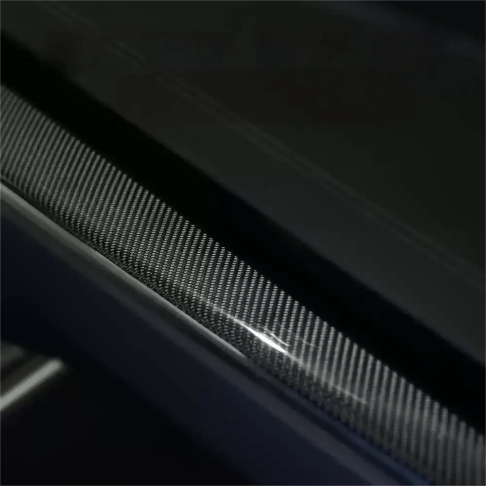 Dry Carbon Fiber Dashboard Panel Overlay for Model S/X 2021+ | 3 Finishes | UV Protected | Peel & Stick