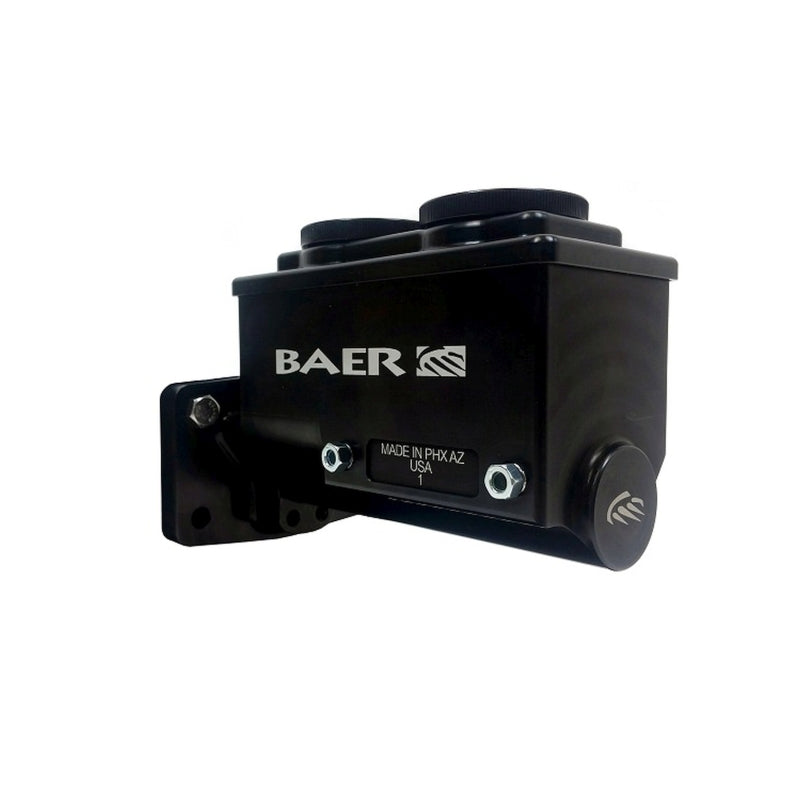 Baer Brakes Mopar 15/16in Bore Remaster 4-Bolt Right Port Master Cylinder Assembly - Black - 6801298RP
