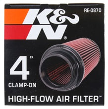 Load image into Gallery viewer, K&amp;N Universal Rubber Filter 4inch FLG / 6inch OD-B / 4-5/8inch OD-T / 9inch H - RE-0870