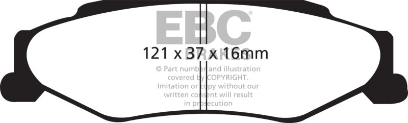 EBC 03-04 Cadillac XLR 4.6 Ultimax2 Rear Brake Pads - UD732