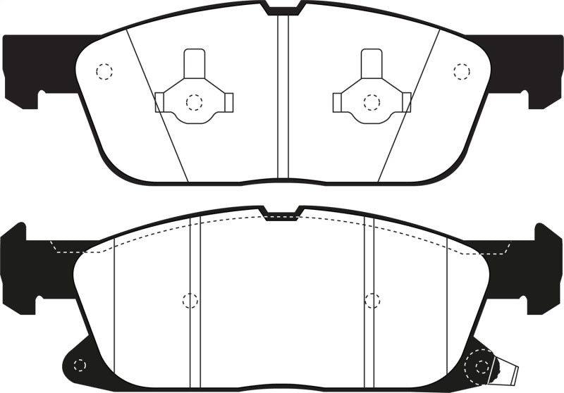 EBC 2016+ Lincoln Continental (10th Gen) 2.7L Twin Turbo Yellowstuff Front Brake Pads - DP43072R