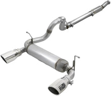 Load image into Gallery viewer, aFe Rebel Series 409 Stainless Steel Cat-Back Exhaust 18-21 Jeep Wrangler JL 2.0L (t) - Polished Tip - 49-48096-P