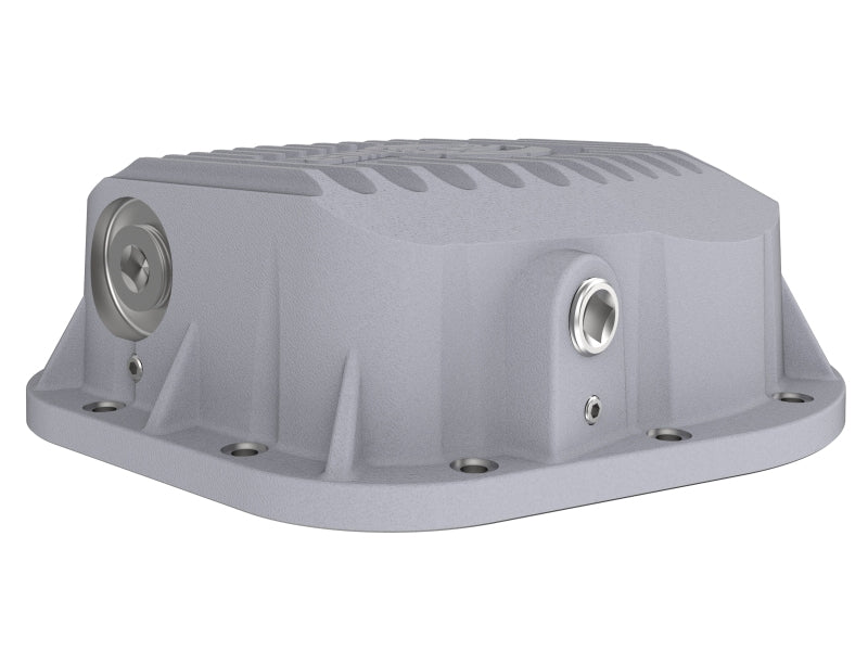 aFe Rear Differential Cover (Raw; Street Series); Ford Diesel Trucks 86-13 V8 (td) - 46-70020