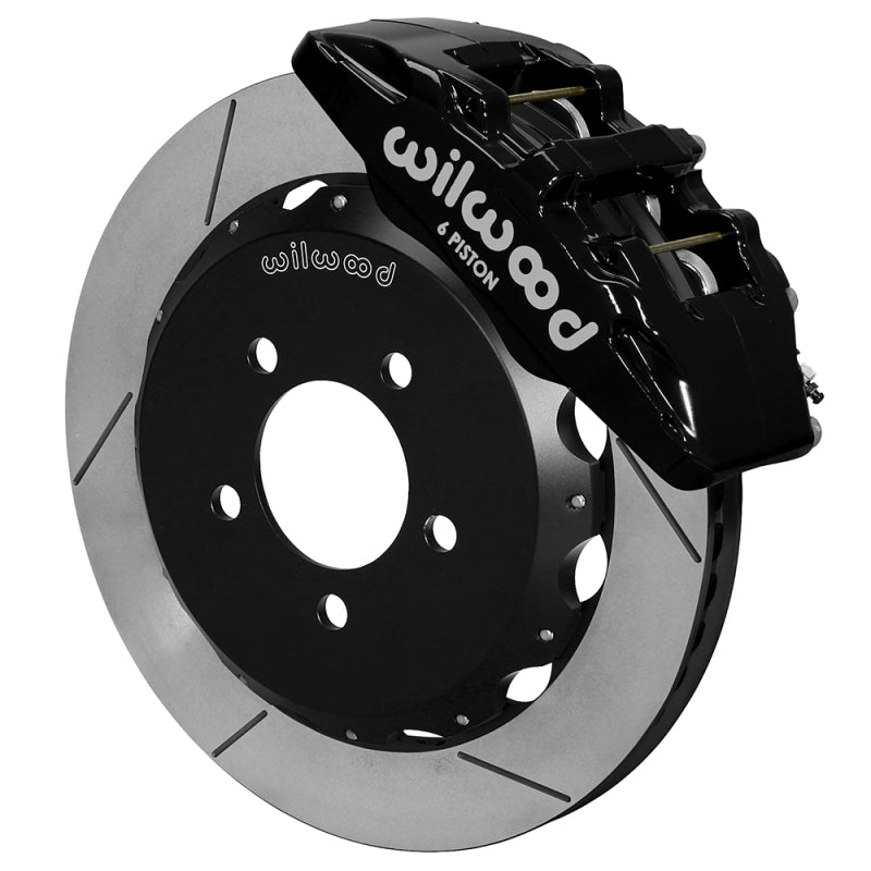 Wilwood Forged Dynapro 6 Front Big Brake Kit - 12.88 x 1.00 Slotted - Black - 140-12048
