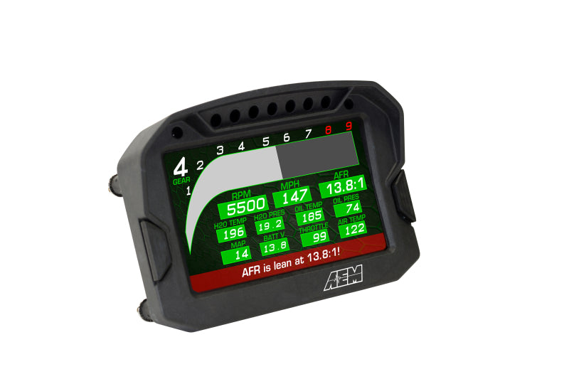 AEM CD-5G Carbon Digital Dash Display w/ Interal 10Hz GPS & Antenna - 30-5602