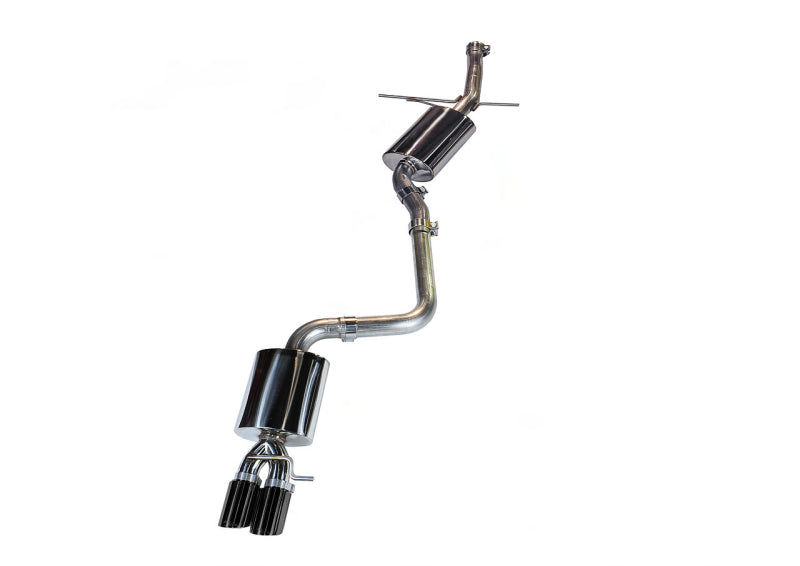 AWE Tuning Audi B8 A4 Touring Edition Exhaust - Single Side Diamond Black Tips - 3015-23010