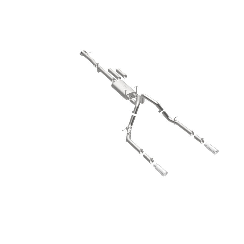 MagnaFlow Stainless Cat-Back Exhaust 2015 Chevy Silverado 2500HD 6.0L Dual Split Rear Exit 4in - 19027