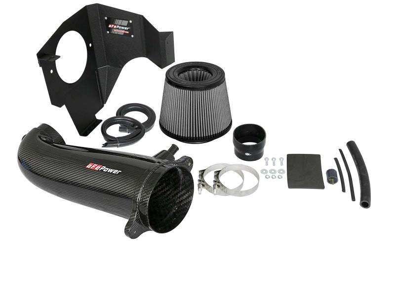 aFe POWER Magnum FORCE Carbon Fiber Stage 2 Track Series Pro Dry S CAIS - 11-18 Dodge Challenger V8 - 51-12162-C